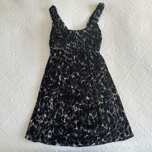 Free People Intimately Tank Leopard Velvet Animal Print Babydoll XS